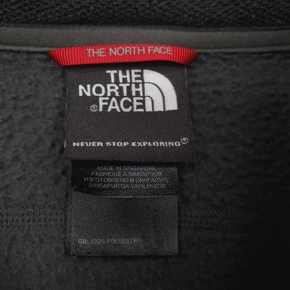 North‎ Face Jacket Mens Extra Large Gray Fleece Full Zip Outdoor Hiking Coat